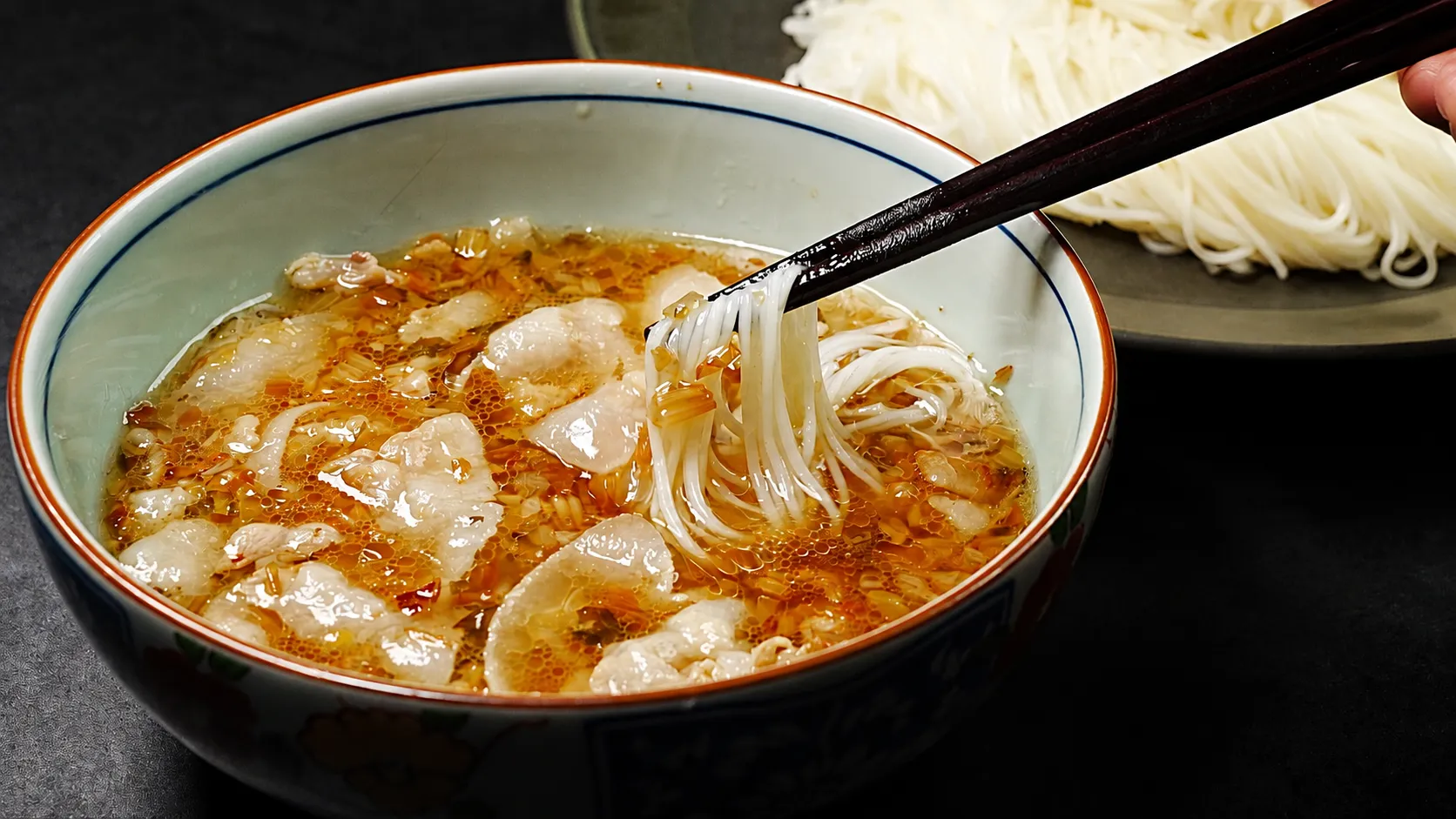 ネギ塩豚つけそうめん|10分でできる最強そうめんアレンジ